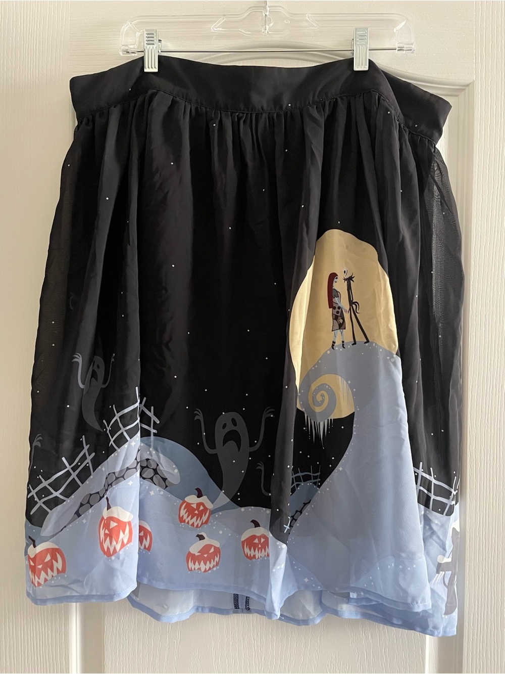 Nightmare Before Christmas Jack Sally Halloween Town Hill Skirt 18 (2X 3X)